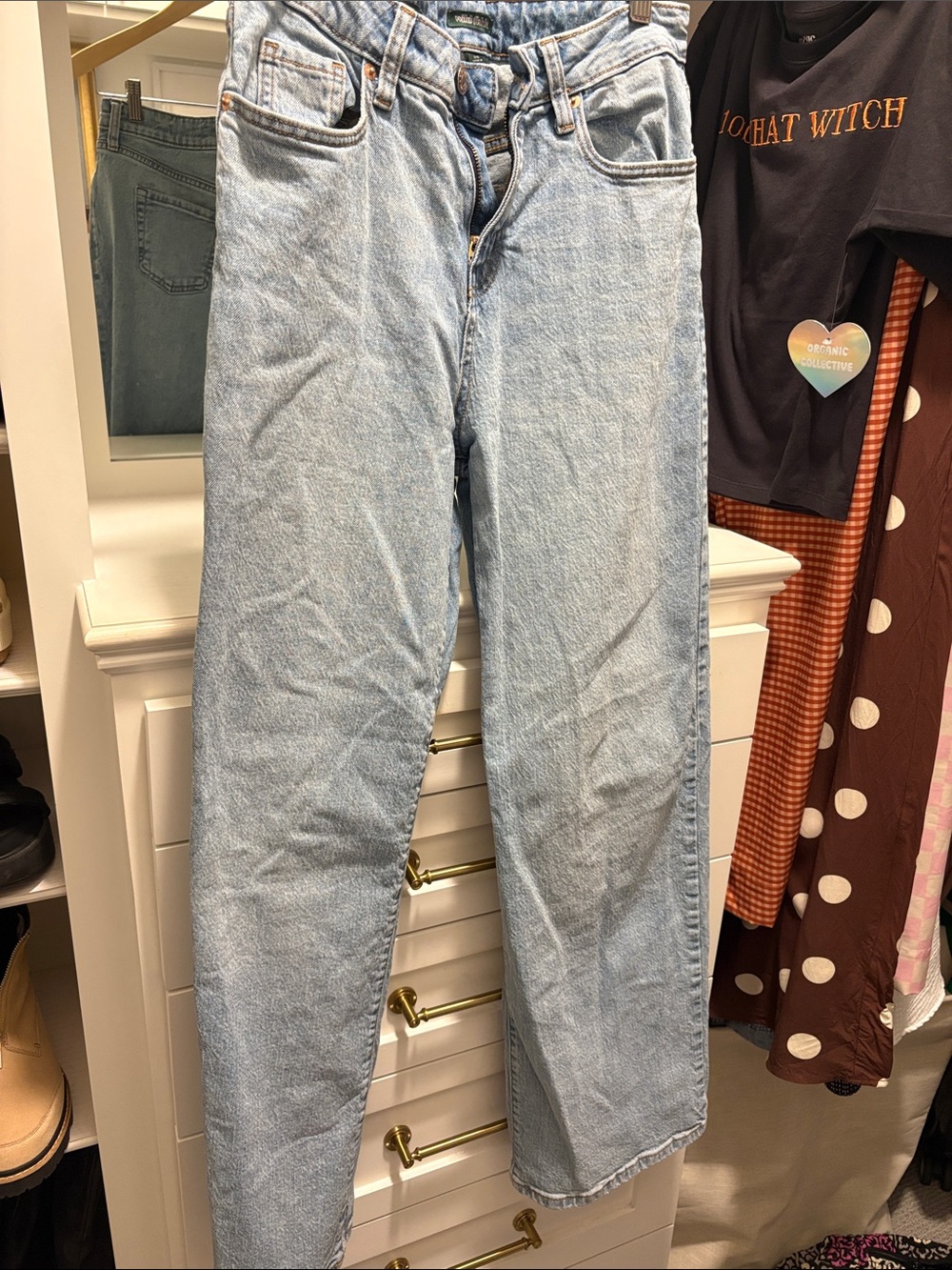 wild fable Light Blue Straight-Leg High-Waist Jeans